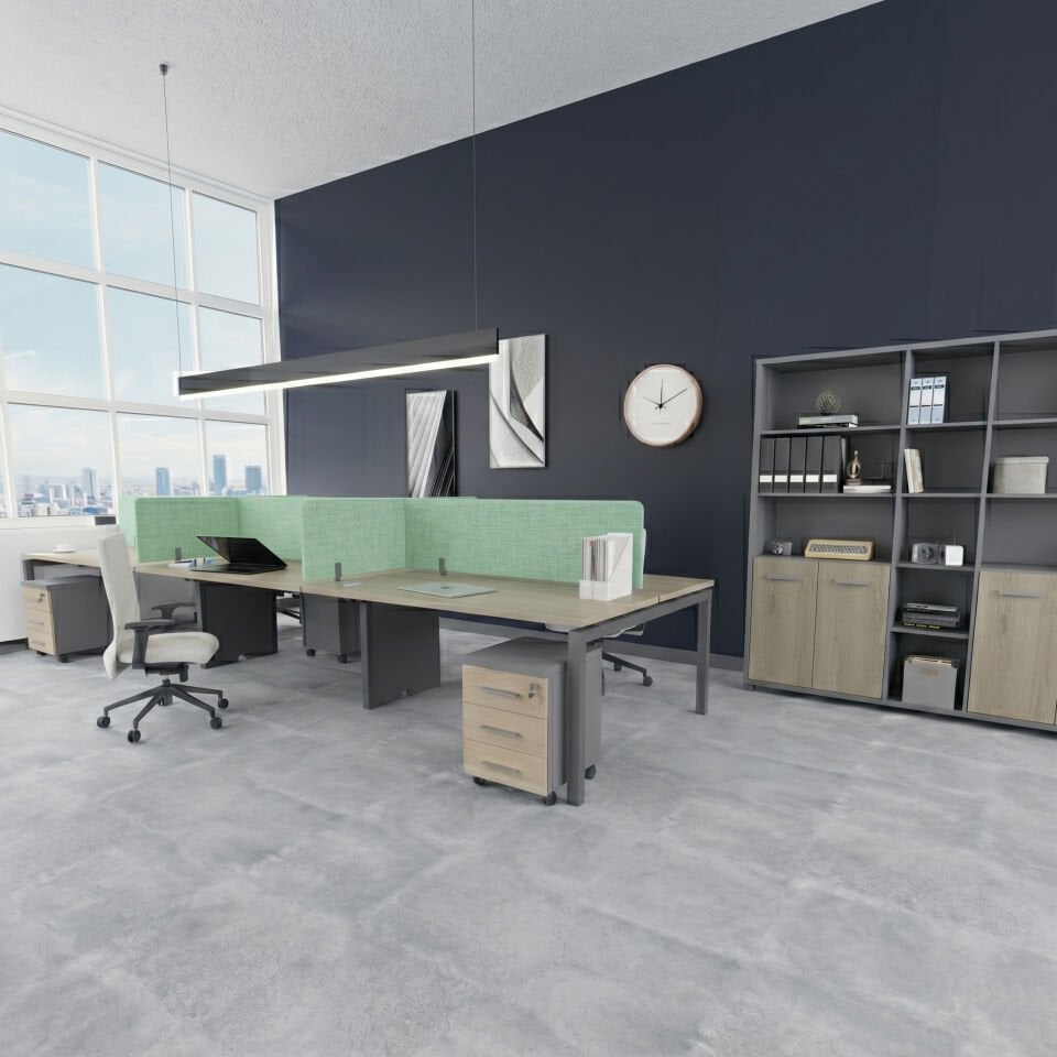 Radikal 6'lı Büro Çalışma Masaları