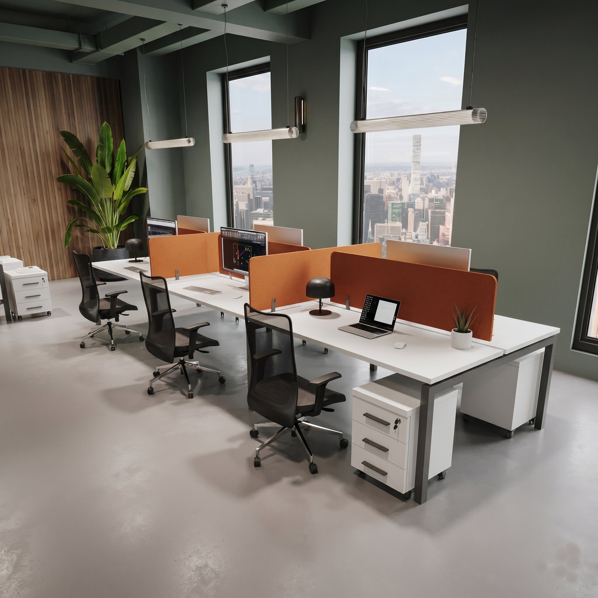Radikal 6'lı Büro Çalışma Masaları