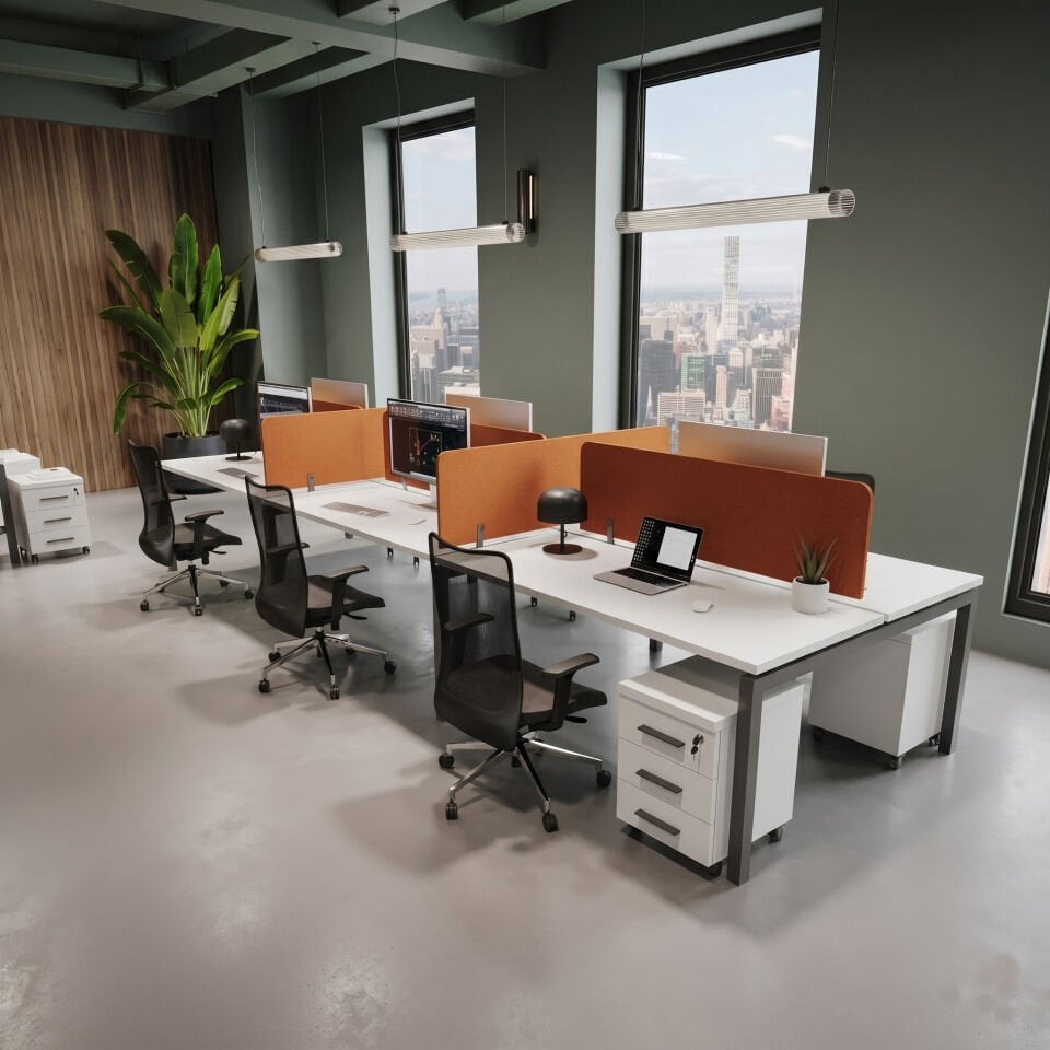 Radikal 6'lı Büro Çalışma Masaları
