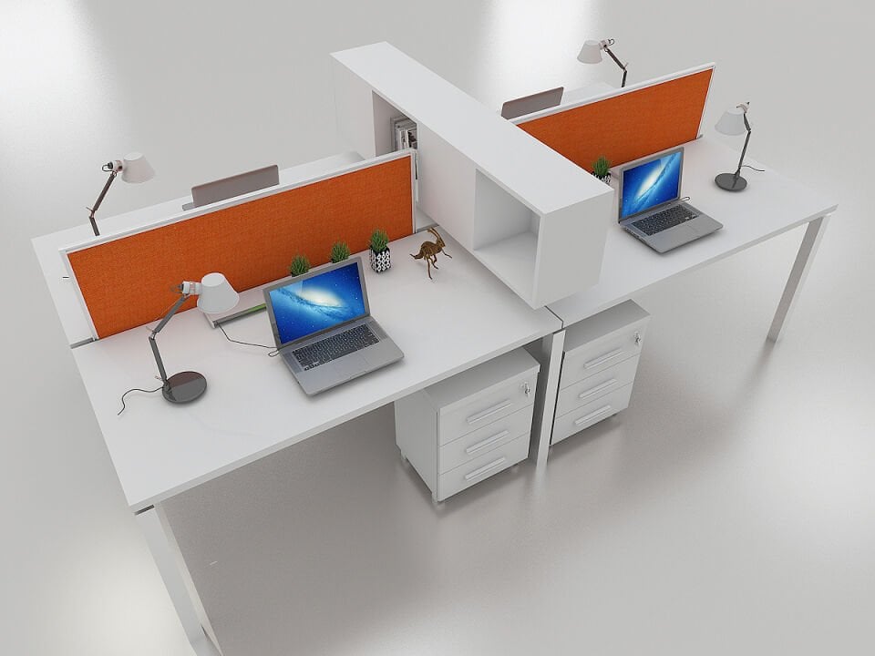 Radikal 4'lü Workstation Masa