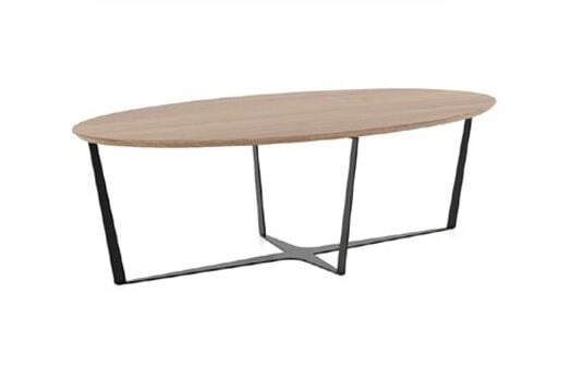 Idea Ahşap Tablalı Elips Sehpa 120*60