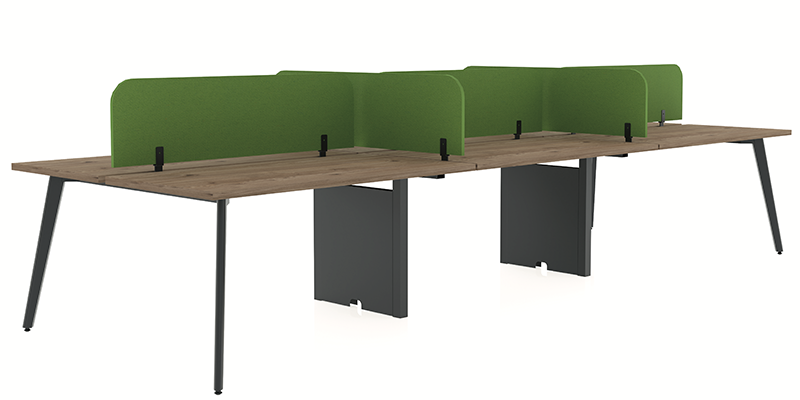 Iron 6'lı Workstation  (140x70 cm,18 mm Tablalı)
