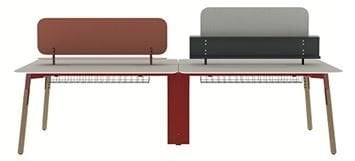 Nord 140’lık 4’lü Workstation  Masa - 18mm DxColor Tablalı