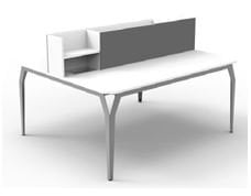 160'lık Workstation 2'li (160 cm Tablalı) - Çiçeklikli