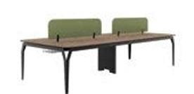 Trim 120’lik 4’lü Workstation Masa - 30mm Melamin Tablalı