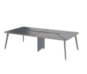 Iron 240x145 Toplantı  Masası (18+18mm Tablalı)
